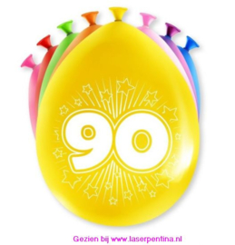 Cijfer opdruk Ballon '90'