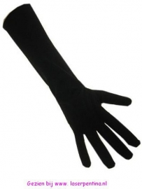 Handschoenen stretch zwart nylon