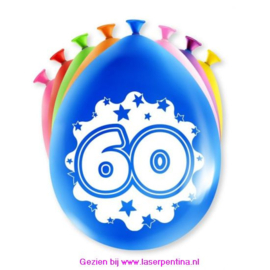 Cijfer opdruk Ballon '60'