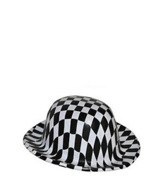 Party-Derby Hat zwart/wit