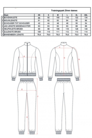 Trainingspak zilver Dames
