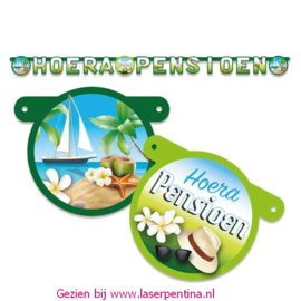 Letterslinger 'Hoera Pensioen'