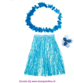 Hawaii set 3-delig blauw