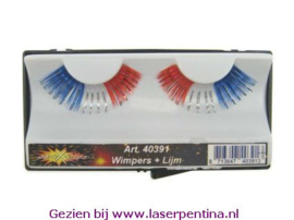 Wimpers Lametta blauw/zilver/rood