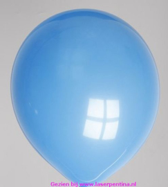 Effen Ballon 12"pastel donker blauw