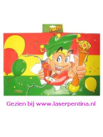 Wanddeco Carnavalsvlag 3D met Prins