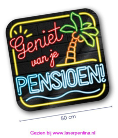 Huldeschild Decoration Sign 'Pensioen"