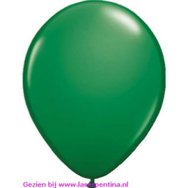 Effen Ballon 14” metallic  donker groen