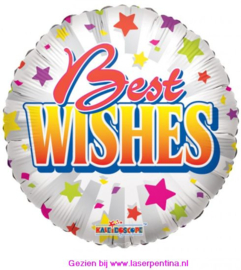 Folie Ballon Best Wishes 18 inch