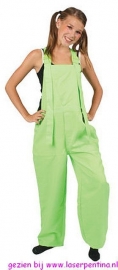 Tuinbroek fluo groen Kids