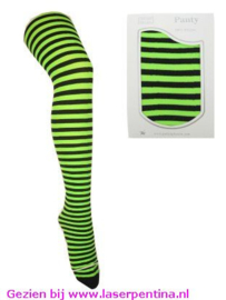 Panty streep groen/zwart