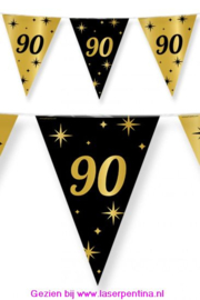 Vlaggenlijn  Classy zwart goud '90'