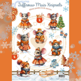 Kleine pootjes in de sneeuw