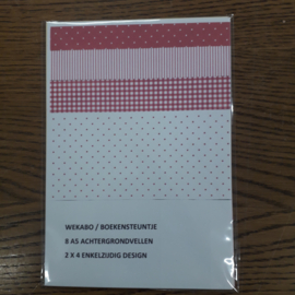 WEKABO/BOEKENSTEUNTJE A5 kerstrood 009