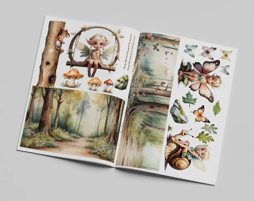 ART JOURNALING & CARD MAKING FOREST FAIRIES CC0BOEK-004