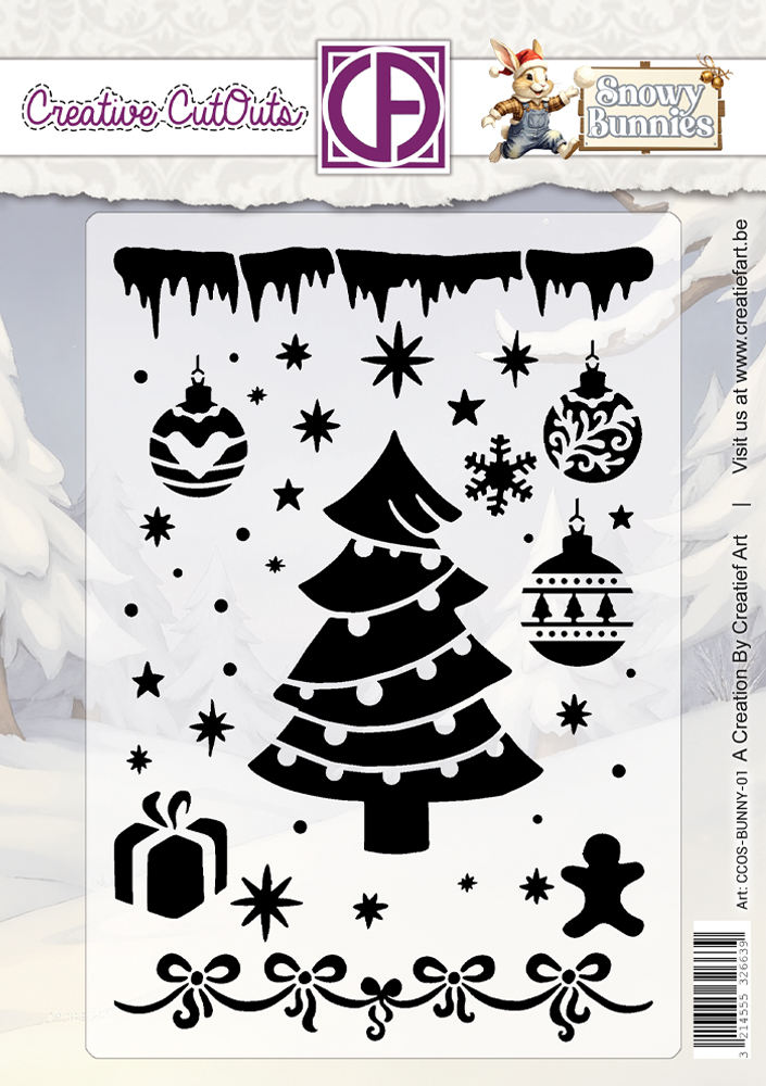 SNOWY BUNNIE'S CCOS-BUNNY-01 STENCIL