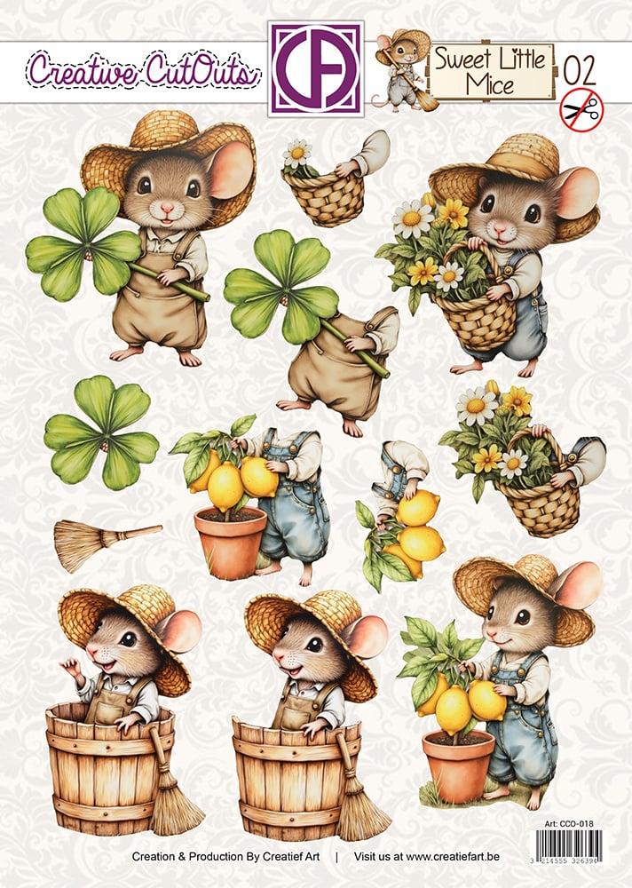 SWEET LITTLE MICE UITDRUKVEL CCO-018