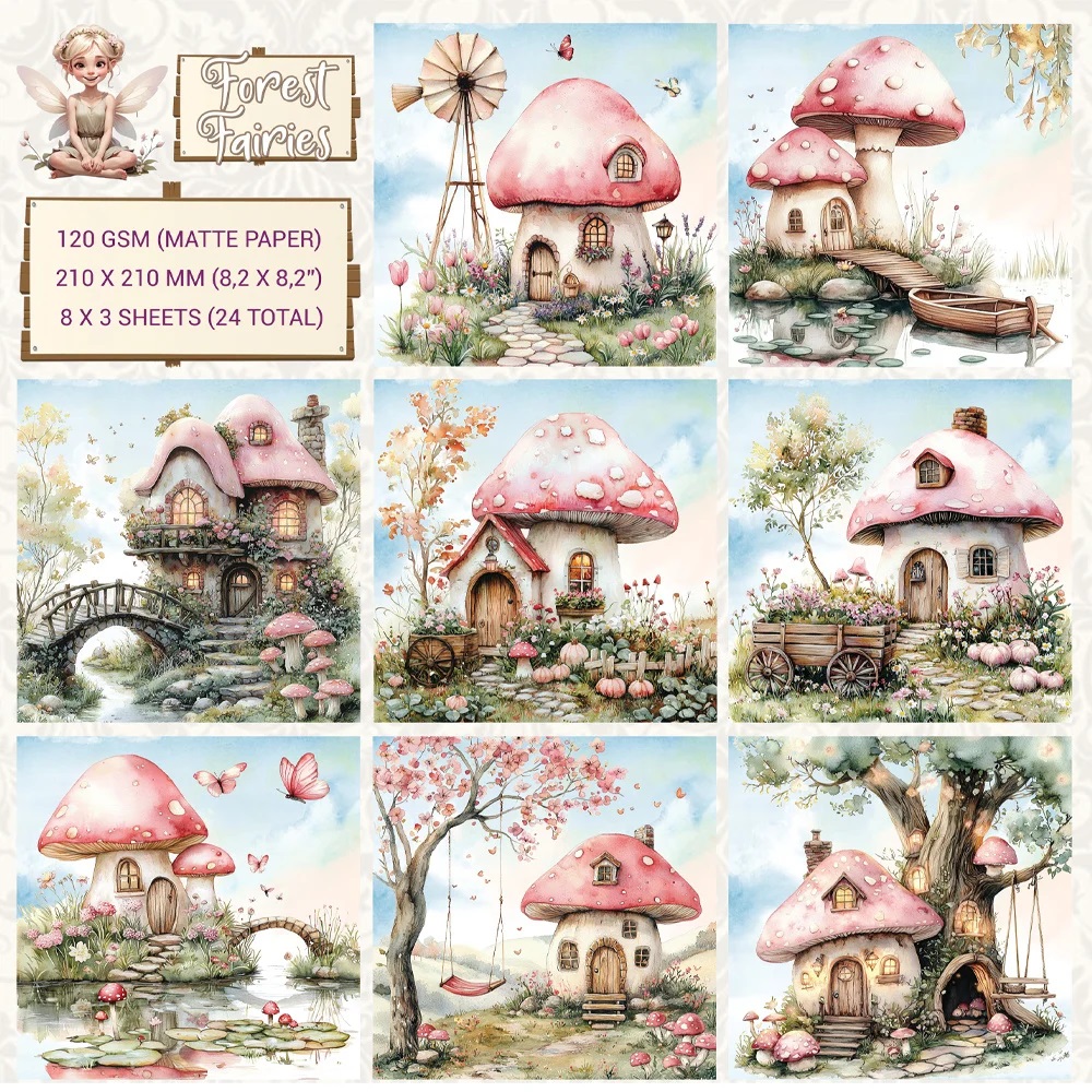 FOREST FAIRIES CCOA-FAIRY-02 PADDESTOEL BLOK