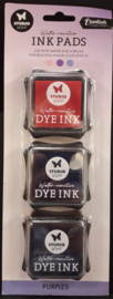 SL-ES-INKP16 PURPLES STUDIO LIGHT DYE INK PADS