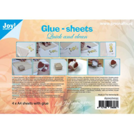 6500/0035-Joy!Crafts-Glue Sheets-A4