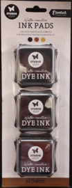 SL-ES-INKP12 BROWNS STUDIO LIGHT DYE INK PADS