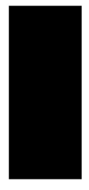 vierkant gestreken linnen zwart 13,5 X 27 cm.
