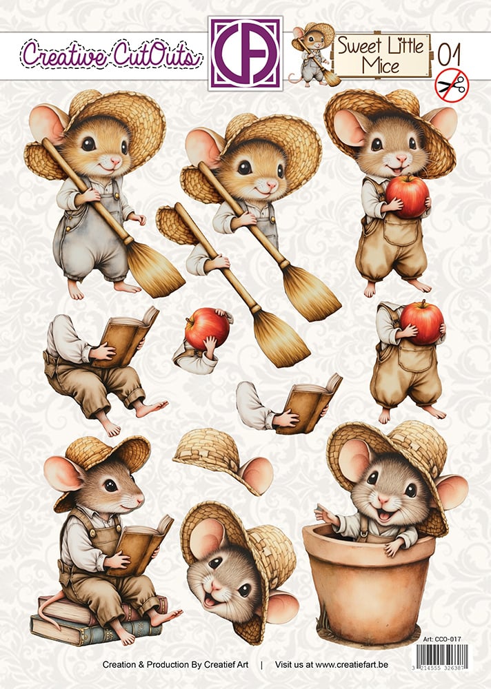 SWEET LITTLE MICE UITDRUKVEL CCO-017