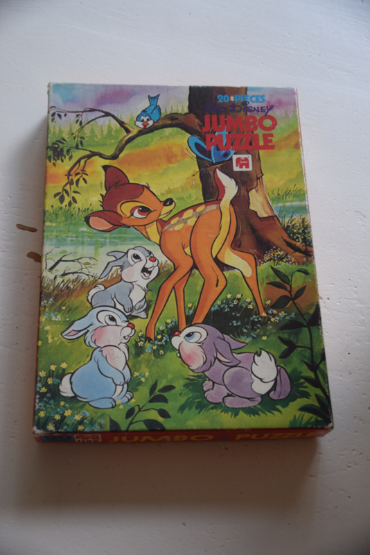 Vintage puzzel Bambi Walt Disney – Jumbo puzzle