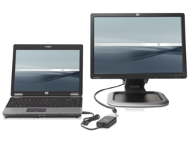 2e monitor aansluiten op laptop of pc (HP NL571AA)