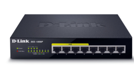 D-Link DGS-1008P netwerk switch  met POE