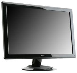 19" AOC monitor 936Swa Zwart