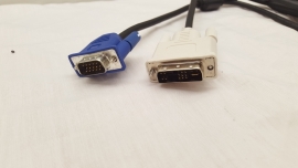 DVI-I to VGA analoog (12+4+1)  kabel 1,8M