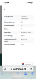 Lager 6306  2 RS KRUKAS 260 cc Buggy