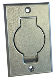 Round Door Inlet Rectangle Silver