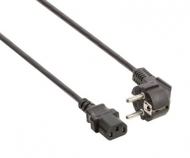 Powercord Type F plug with straight C13 appliance plug