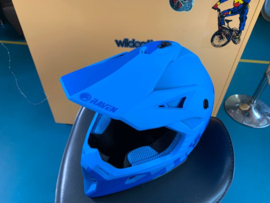 RAVEN AIRBORNE SPLIT BMX Fullface Helm, Split Blue, Small, Gloednieuw