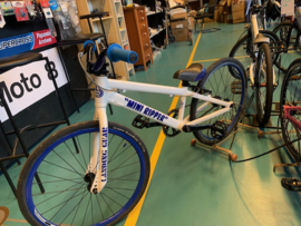 SE BIKES Mini Ripper, 20 inch Wedstrijd BMX, Wit/Blauw, Zeer Mooi