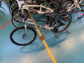 GT Team MINI XL 430, 20 Inch Wedstrijd BMX, Zilver/Zwart/blauw