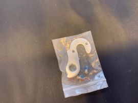 N28 Derailleurhanger, Zilver, Gloednieuw