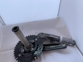 SHIMANO DEORE FC-M4100-2 DOUBLE 10 speed Crankset, Nieuw