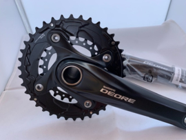 SHIMANO DEORE FC-M4100-2 DOUBLE 10 speed Crankset, Nieuw