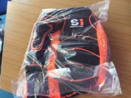 S1 Safety First BMX Body Protector MODEL 2022, Zwart/Oranje/Grijs, Diverse Maten, Gloednieuw