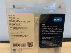 KMC X10-73, 10 speed, ATB Ketting met Quick Link