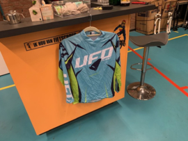 UFO BMX Shirt, XXS, LichtBlauw, Zwart/Geel, Gloednieuw