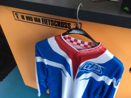 TROY LEE DESIGNS BMX Shirt, Youth XLarge, Blauw/Wit/Rood, Nieuw