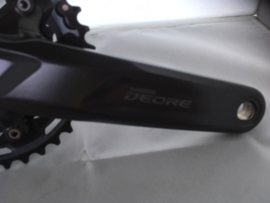 Shimano Deore Double Crankset, FC-M5100-2, Zwart, Gloednieuw