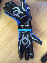 ALMIGHTY CASUAL BMX Race Handschoenen, Blauw/Zwart, Youth M, Gloednieuw