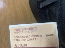 RACEFACE INDY KNIE/BEENBESCHERMERS, Large, Zwart, Gloednieuw