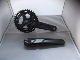 Shimano Deore Double Crankset, FC-M5100-2, Zwart, Gloednieuw