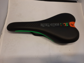 Selle Italia zadel, SC1, Cube Edition, zwart/groen/oranje nieuw